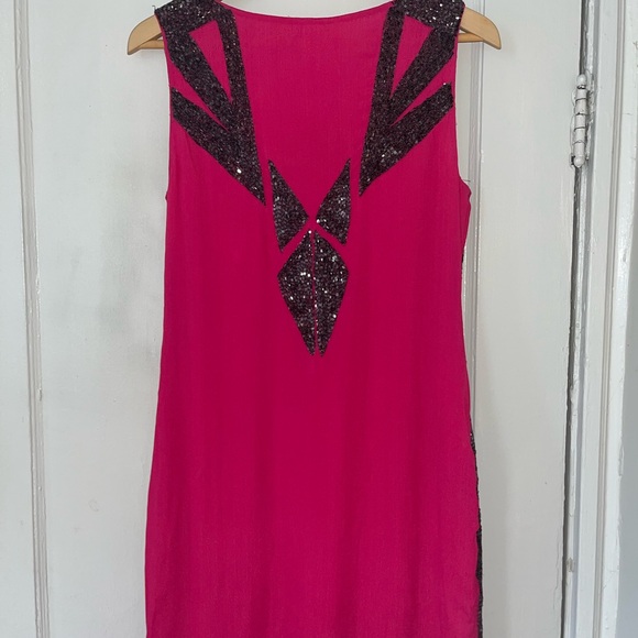 Yoana Baraschi NWT Geometric Beaded Dress - Picture 3 of 3